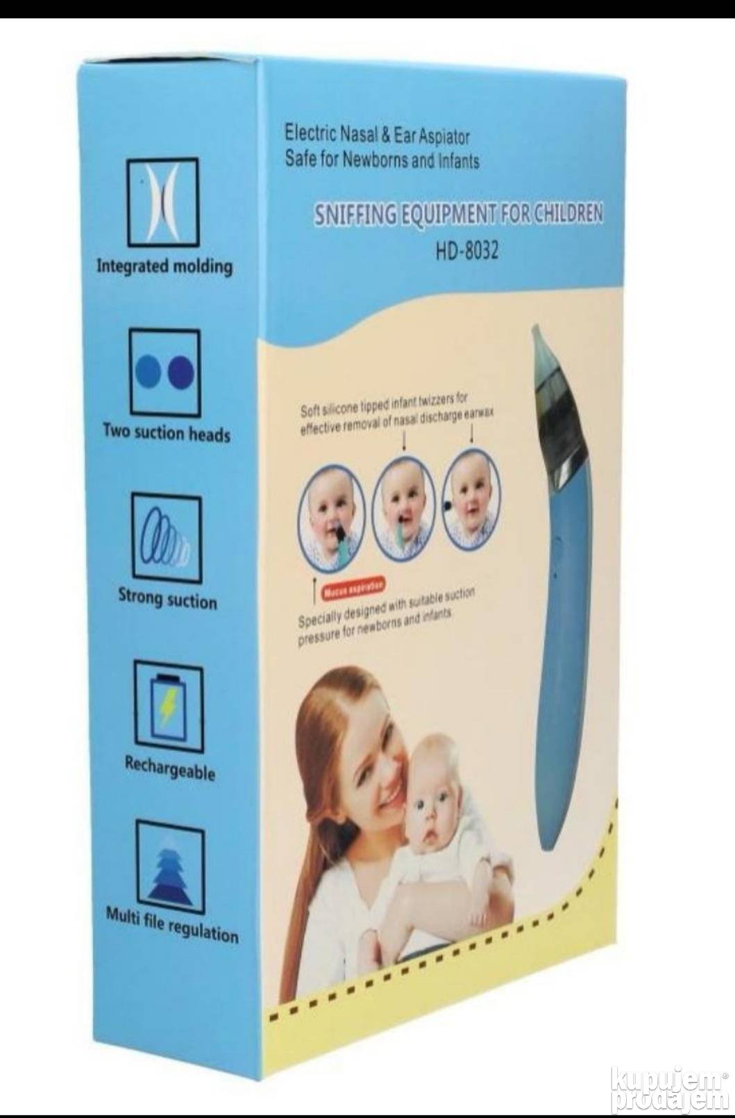 جهاز شفط االانف والاذن  إلكتروني للأطفال، HD-8032